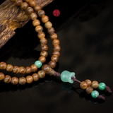 Vòng Trầm Hương 108 hạt 6 li rục cận chìm dầu đỏ