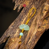 Móc khóa trầm hương cận chìm mix ngọc