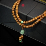 Vòng Trầm Hương 108 hạt 6 li rục cận chìm dầu đỏ