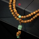 Vòng Trầm Hương 108 hạt 6 li rục cận chìm dầu đỏ