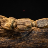 Vòng tay trầm hương Bông Chìm hạt tự nhiên