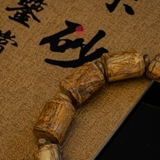 Vòng tay Trầm Hương rục cận chìm dạng trúc tự nhiên ( size nhỏ )