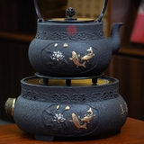 BỘ ẤM GANG TETSUBIN NẤU NƯỚC ĐÚC NỔI SONG NGƯ