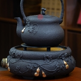 BỘ ẤM GANG TETSUBIN NẤU NƯỚC ĐÚC NỔI HỒ LÔ VÀNG