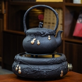 BỘ ẤM GANG TETSUBIN NẤU NƯỚC ĐÚC NỔI HỒ LÔ VÀNG