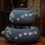 BỘ ẤM GANG TETSUBIN NẤU NƯỚC ĐÚC NỔI KIM TIỀN BẢO