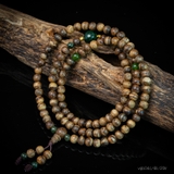 Vòng Trầm Hương 108 hạt 6 li cận chìm mix ngọc ( kiểu 6 )