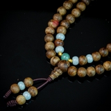 Vòng Trầm Hương 108 hạt 6 li cao cấp mix ngọc ( kiểu 5 )