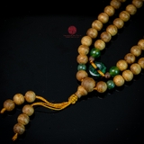 Chuỗi trầm hương 108 hạt 6 li mix charm ngọc ( kiểu 3 )