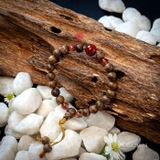 Vòng tay Trầm Hương cho nữ 7 li cận chìm mix Ngọc