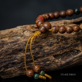 Vòng tay Trầm Hương cho nữ 6 li cận chìm mix Vàng