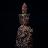 Tượng trầm hương chìm nước khắc Quan Âm Tứ Diện ( độc bản hiếm )