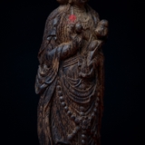 Tượng trầm hương chìm nước khắc Quan Âm Tứ Diện ( độc bản hiếm )