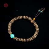 Vòng tay Trầm Hương hạt nút 6 li mix Đá Tây Tạng ( kiểu 8 )