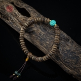 Vòng tay Trầm Hương hạt nút 6 li mix Đá Tây Tạng ( kiểu 8 )