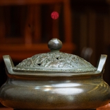 LƯ ĐỒNG CAO CẤP BA CHÂN NẮP HOA SEN