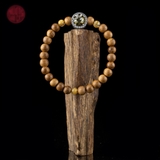 Vòng tay Trầm Hương tròn 6 li mix bạc