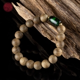 Vòng tay Trầm Hương tròn banh bông dầu tốt mix ngọc