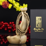 Vòng Trầm Hương 108 hạt rục cận chìm Malay 6 li