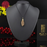 MẶT TRẦM CẬN CHÌM KHẮC DI LẶC BỌC VÀNG