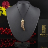 MẶT TRẦM CẬN CHÌM KHẮC QUAN ÂM BỌC VÀNG 3