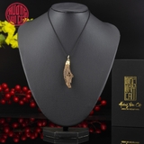 MẶT TRẦM CẬN CHÌM KHẮC NHÂN SÂM BỌC VÀNG