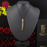 MẶT DÂY CHUYỀN TRẦM CHÌM BỌC VÀNG DẠNG TỰ NHIÊN 05 (4,4 gram)