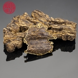 MẶT TRẦM CHÌM BỌC VÀNG DẠNG TỰ NHIÊN 03 (9,1 gram)