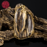 MẶT TRẦM BÔNG TERENG BỌC VÀNG CAO CẤP 3