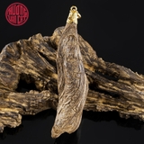 MẶT TRẦM CẬN CHÌM KHẮC QUAN ÂM BỌC VÀNG 1