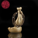 Vòng quấn Trầm Hương hạt tự nhiên chìm mix vàng ( 8,4gram )