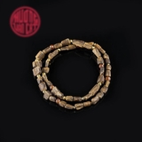 Vòng quấn Trầm Hương hạt tự nhiên chìm mix vàng ( 12gram )