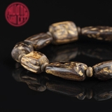 Vòng tay trầm hương chìm cao cấp dạng hạt tự nhiên ( 14,5 gr )