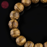 Vòng tay Trầm Hương tròn 12 li banh quầng Indo