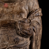 Tượng trầm hương cận chìm khắc Di Lặc hoan hỷ ( độc bản )