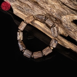 Vòng Trầm Hương hạt tự nhiên già dầu Malay ( size lớn )