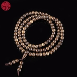 Vòng Trầm Hương 108 hạt rục cận chìm Malay 6 li (loại tốt)