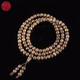 Vòng Trầm Hương 108 hạt rục cận chìm Malay 6 li (loại khá)