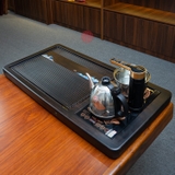 KHAY TRÀ GỖ MÀU MUN CAO CẤP (87x45 CM)