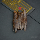 MẶT DÂY CHUYỀN TRẦM HƯƠNG CHÌM NƯỚC DÁNG TỰ NHIÊN (3G)