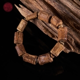 Vòng tay trầm Hương rục Bruney khắc đốt trúc