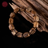 Vòng tay Trầm Hương bông Tereng hạt tự nhiên ( size nam )