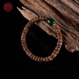 Vòng tay Trầm Hương hạt nút tự nhiên cận chìm mix ngọc