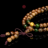 Vòng Trầm Hương quấn 2 vòng 6 li cao cấp mix vàng 24k