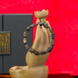 Vòng tay trầm hương chìm nước dạng hạt tự nhiên loại hiếm (6,9g)