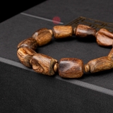 Vòng tay Trầm Hương rục chìm dạng hạt tự nhiên cho tay nam lớn (21,7g )