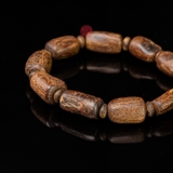 Vòng tay Trầm Hương rục chìm dạng hạt tự nhiên cho tay nam (13,45g )