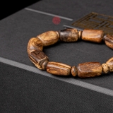 Vòng tay Trầm Hương rục chìm dạng hạt tự nhiên cho tay nam (10,78g )