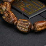 Vòng tay Trầm Hương cận chìm dạng hạt tự nhiên Hiếm ( size nam to )