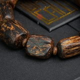 Vòng tay Trầm Hương cận chìm dạng hạt tự nhiên Hiếm ( size nam to )